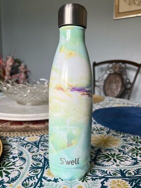 S'well Mint Marble Stainless Steel Bottle 17 oz